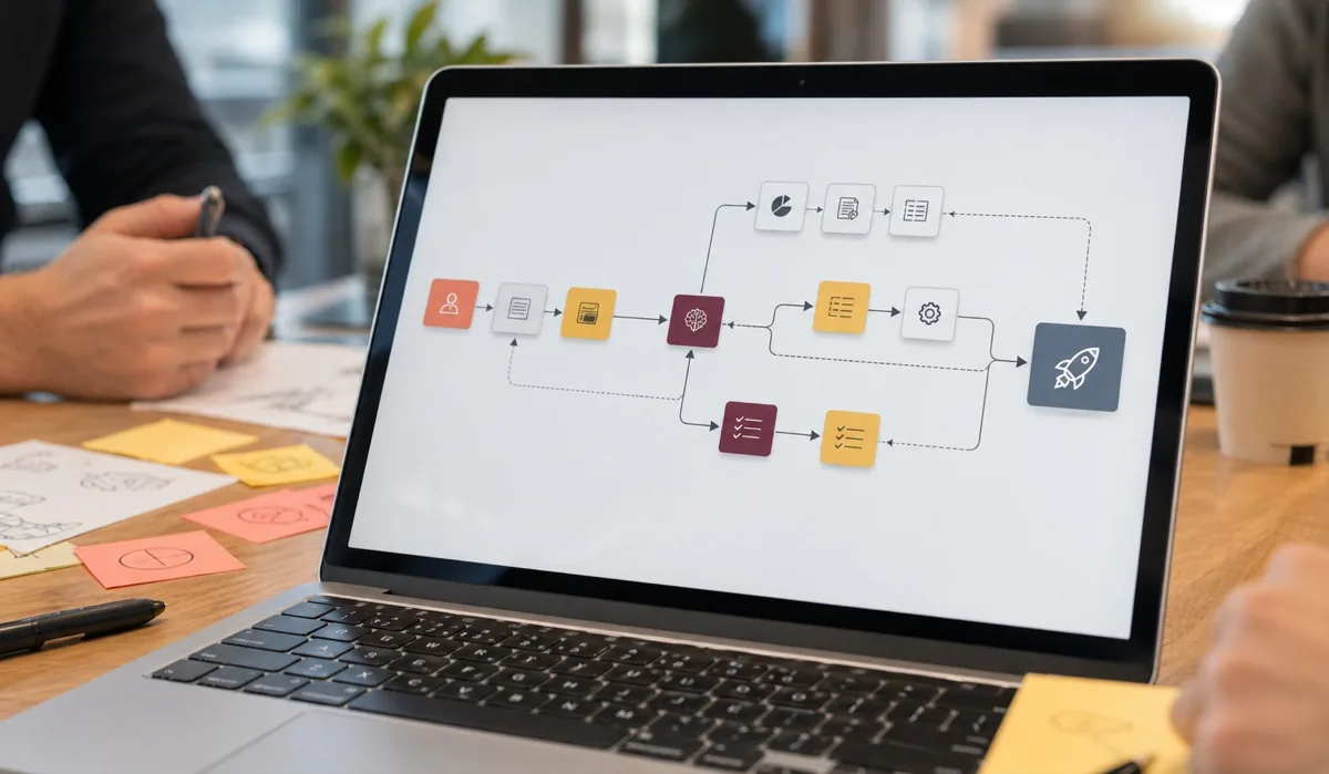 Workflow diagram for an AI pilot